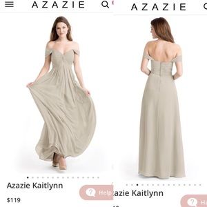 Azazie Kaitlynn Taupe Bridesmaid Dress